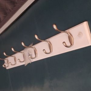 White and Silver Wall Hooks